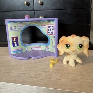COCKER SPANIEL DOG #347 - Authentic Littlest Pet Shop - Hasbro LPS Pet Nook